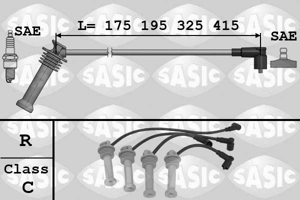 Sasic 9286031 - Augstsprieguma vadu komplekts adetalas.lv