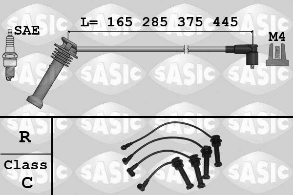 Sasic 9286079 - Augstsprieguma vadu komplekts adetalas.lv