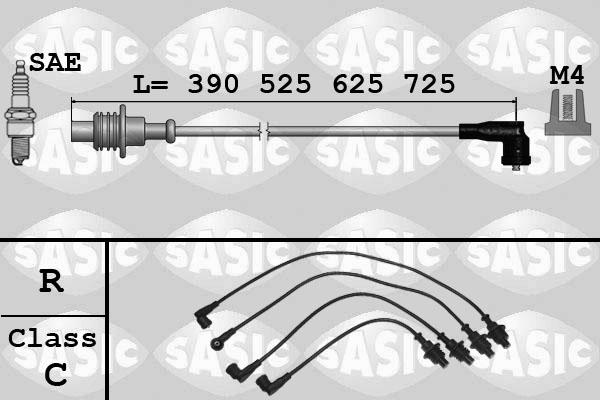 Sasic 9280001 - Augstsprieguma vadu komplekts adetalas.lv