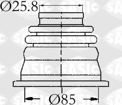 Sasic 4003408 - Putekļusargs, Piedziņas vārpsta adetalas.lv