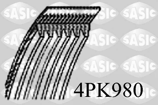 Sasic 4PK980 - Ķīļrievu siksna adetalas.lv