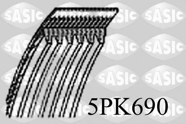 Sasic 5PK690 - Ķīļrievu siksna adetalas.lv