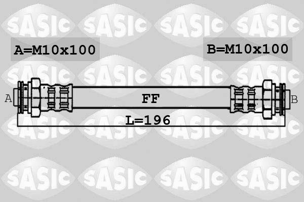 Sasic 6606069 - Bremžu šļūtene adetalas.lv