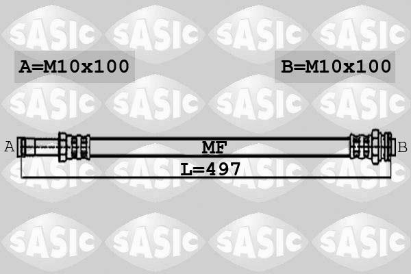 Sasic 6606014 - Bremžu šļūtene adetalas.lv