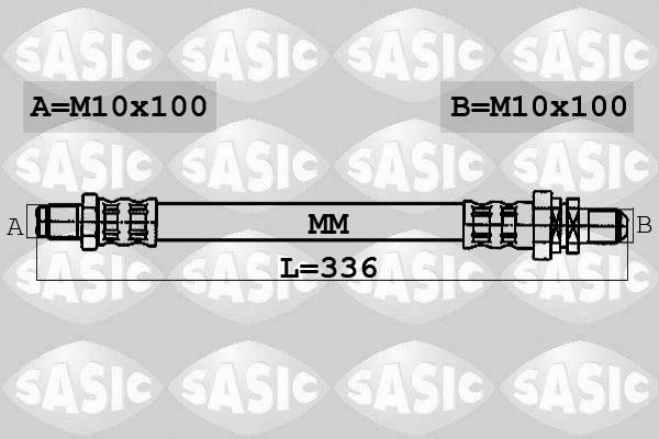 Sasic 6606029 - Bremžu šļūtene adetalas.lv