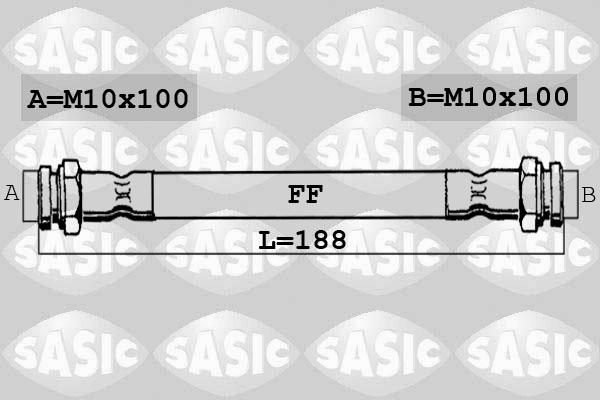 Sasic 6606028 - Bremžu šļūtene adetalas.lv