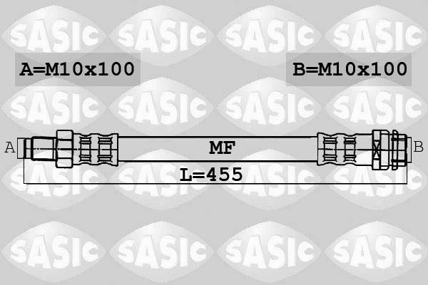 Sasic 6606077 - Bremžu šļūtene adetalas.lv