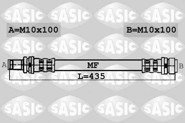 Sasic 6606192 - Bremžu šļūtene adetalas.lv