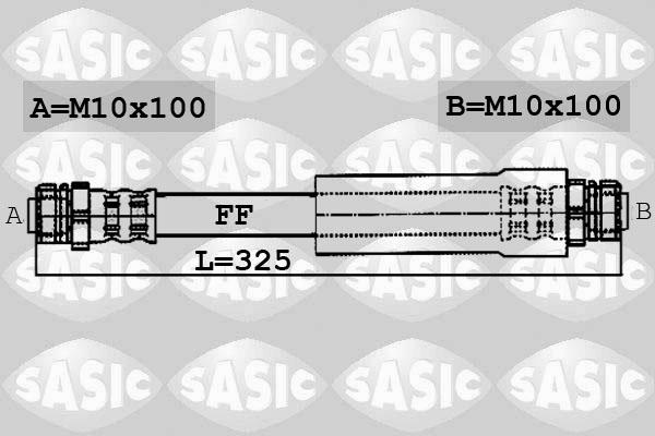 Sasic 6606120 - Bremžu šļūtene adetalas.lv