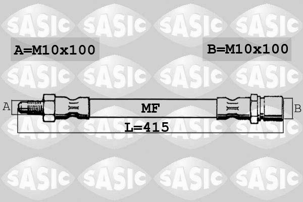 Sasic 6606121 - Bremžu šļūtene adetalas.lv