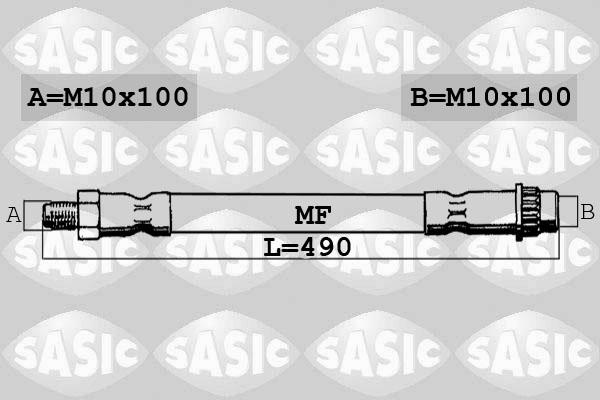 Sasic 6600007 - Bremžu šļūtene adetalas.lv