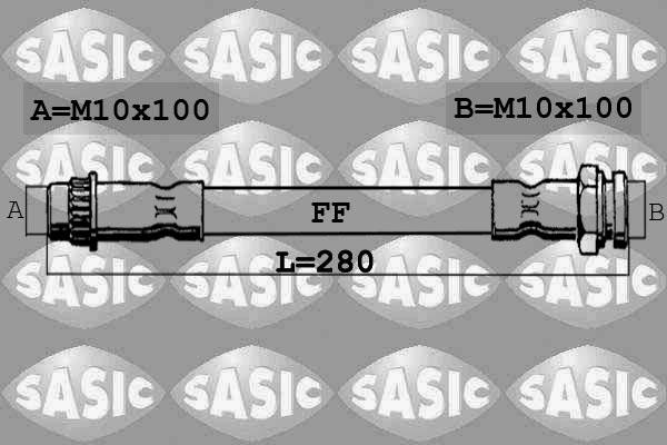 Sasic 6600018 - Bremžu šļūtene adetalas.lv