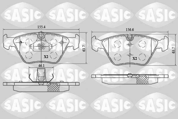 Sasic 6216099 - Bremžu uzliku kompl., Disku bremzes adetalas.lv