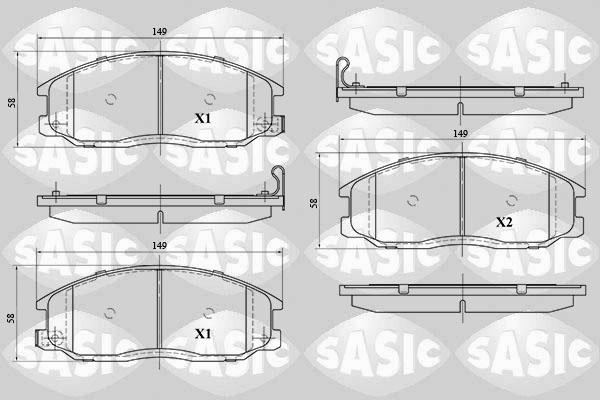 Sasic 6216093 - Bremžu uzliku kompl., Disku bremzes adetalas.lv