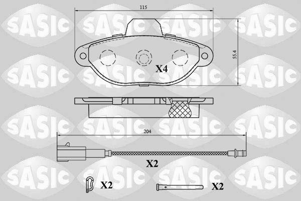 Sasic 6216194 - Bremžu uzliku kompl., Disku bremzes adetalas.lv