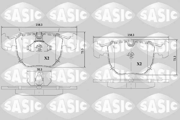 Sasic 6216147 - Bremžu uzliku kompl., Disku bremzes adetalas.lv