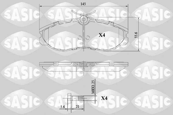 Sasic 6216135 - Bremžu uzliku kompl., Disku bremzes adetalas.lv