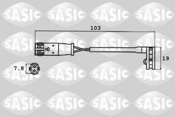 Sasic 6236007 - Indikators, Bremžu uzliku nodilums adetalas.lv