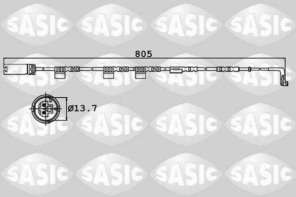 Sasic 6236014 - Indikators, Bremžu uzliku nodilums adetalas.lv