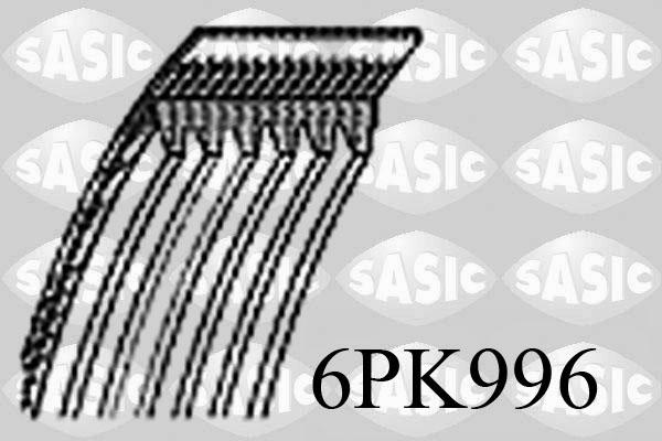 Sasic 6PK996 - Ķīļrievu siksna adetalas.lv