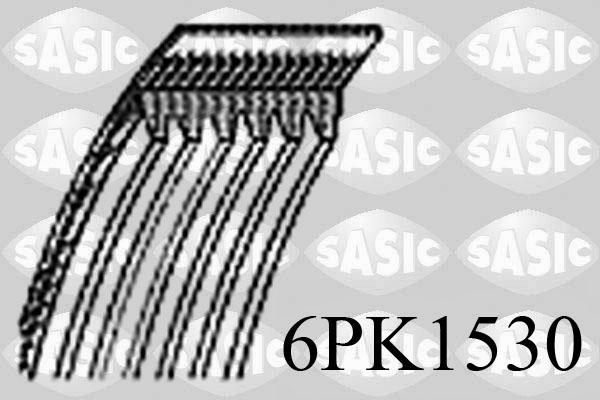 Sasic 6PK1530 - Ķīļrievu siksna adetalas.lv