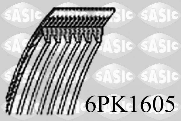 Sasic 6PK1605 - Ķīļrievu siksna adetalas.lv