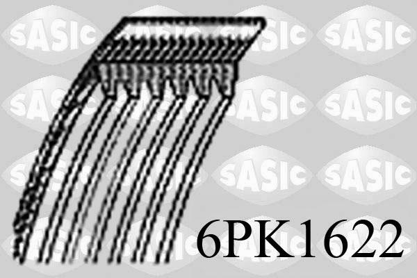 Sasic 6PK1622 - Ķīļrievu siksna adetalas.lv