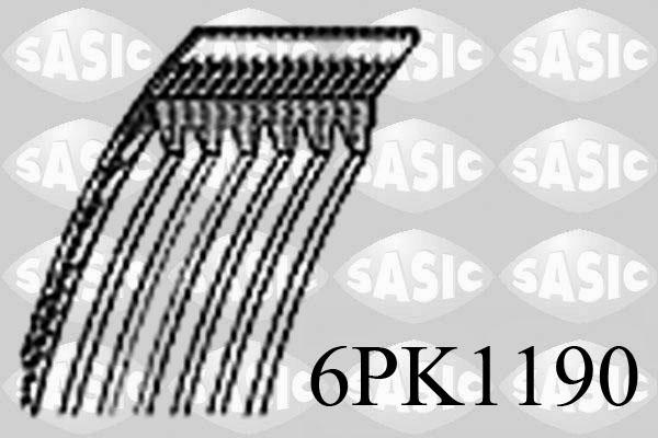 Sasic 6PK1190 - Ķīļrievu siksna adetalas.lv