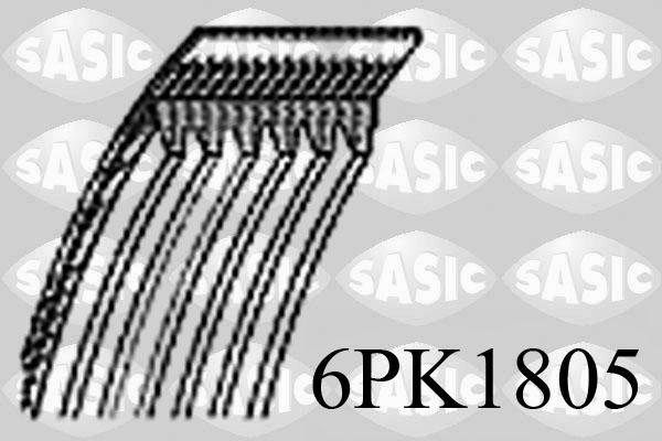 Sasic 6PK1805 - Ķīļrievu siksna adetalas.lv