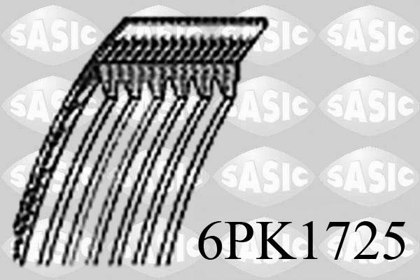 Sasic 6PK1725 - Ķīļrievu siksna adetalas.lv