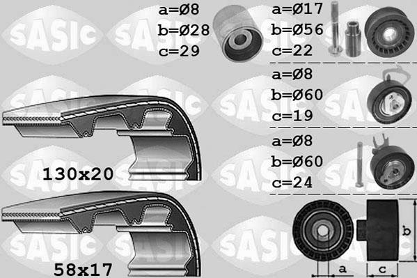 Sasic 1756051 - Zobsiksnas komplekts adetalas.lv