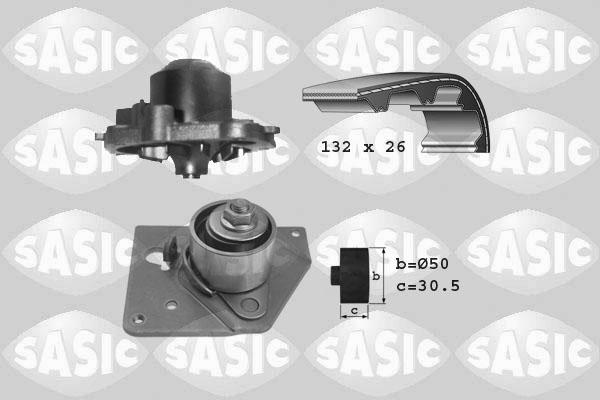 Sasic 3904007 - Ūdenssūknis + Zobsiksnas komplekts adetalas.lv