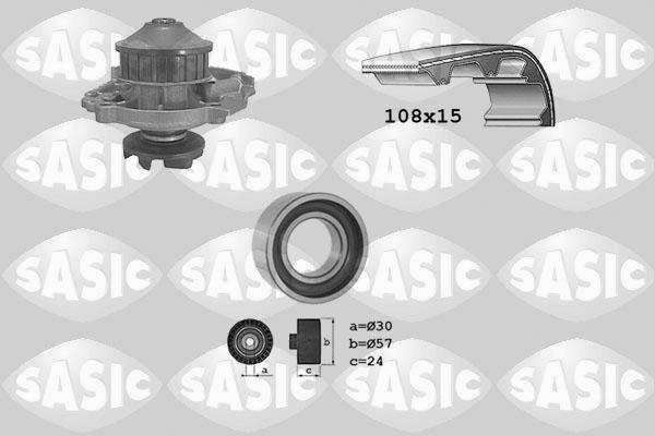 Sasic 3906014 - Ūdenssūknis + Zobsiksnas komplekts adetalas.lv