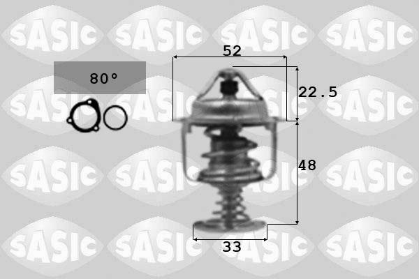 Sasic 3306065 - Termostats, Dzesēšanas šķidrums adetalas.lv