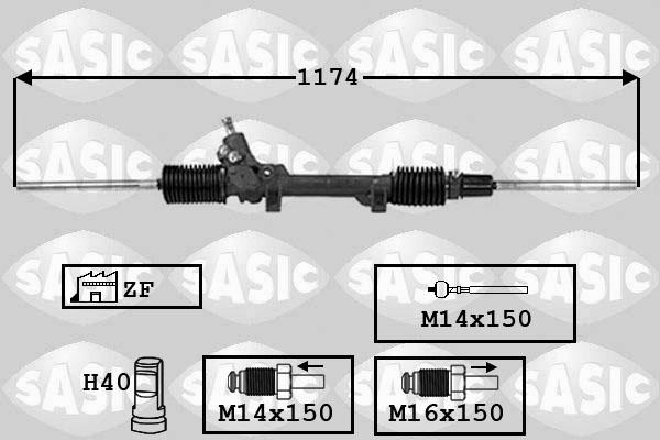 Sasic 7006021 - Stūres mehānisms adetalas.lv