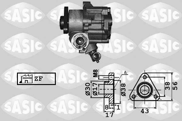 Sasic 7076002 - Hidrosūknis, Stūres iekārta adetalas.lv