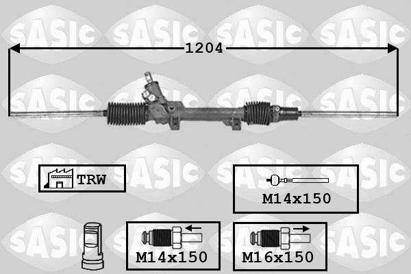 Sasic 7170011 - Stūres mehānisms adetalas.lv