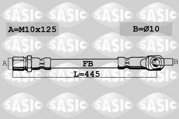 Sasic SBH6351 - Bremžu šļūtene adetalas.lv