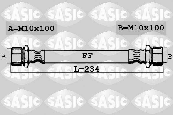 Sasic SBH6366 - Bremžu šļūtene adetalas.lv