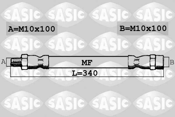 Sasic SBH6380 - Bremžu šļūtene adetalas.lv