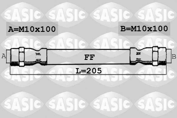 Sasic SBH6377 - Bremžu šļūtene adetalas.lv