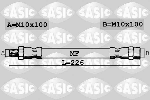 Sasic SBH6279 - Bremžu šļūtene adetalas.lv