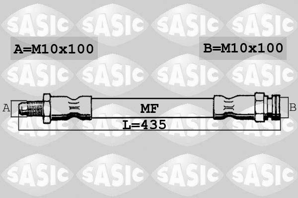 Sasic SBH0153 - Bremžu šļūtene adetalas.lv