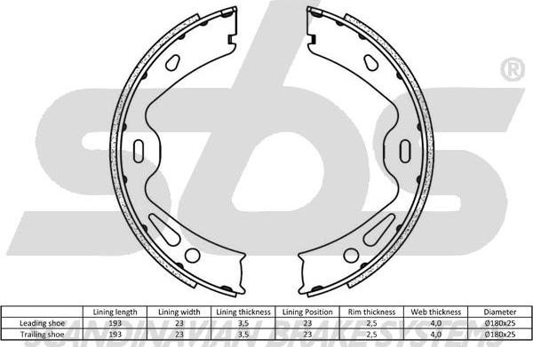 SBS 18492747866 - Bremžu loku kompl., Stāvbremze adetalas.lv