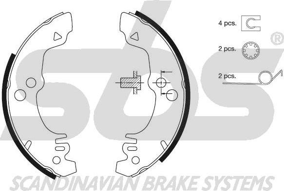 SBS 18512725282 - Bremžu loku komplekts adetalas.lv