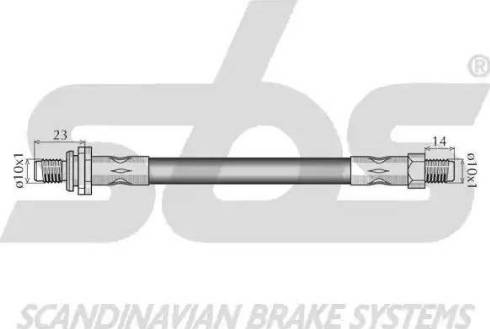 SBS 13308525112 - Bremžu šļūtene adetalas.lv