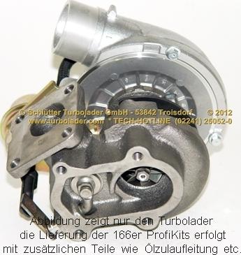 Schlütter Turbolader 166-09081 - Kompresors, Turbopūte adetalas.lv