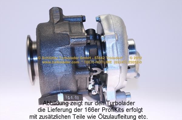 Schlütter Turbolader 166-05185 - Kompresors, Turbopūte adetalas.lv