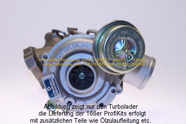 Schlütter Turbolader 166-00900 - Kompresors, Turbopūte adetalas.lv