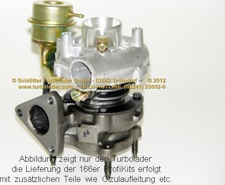 Schlütter Turbolader 166-00500 - Kompresors, Turbopūte adetalas.lv